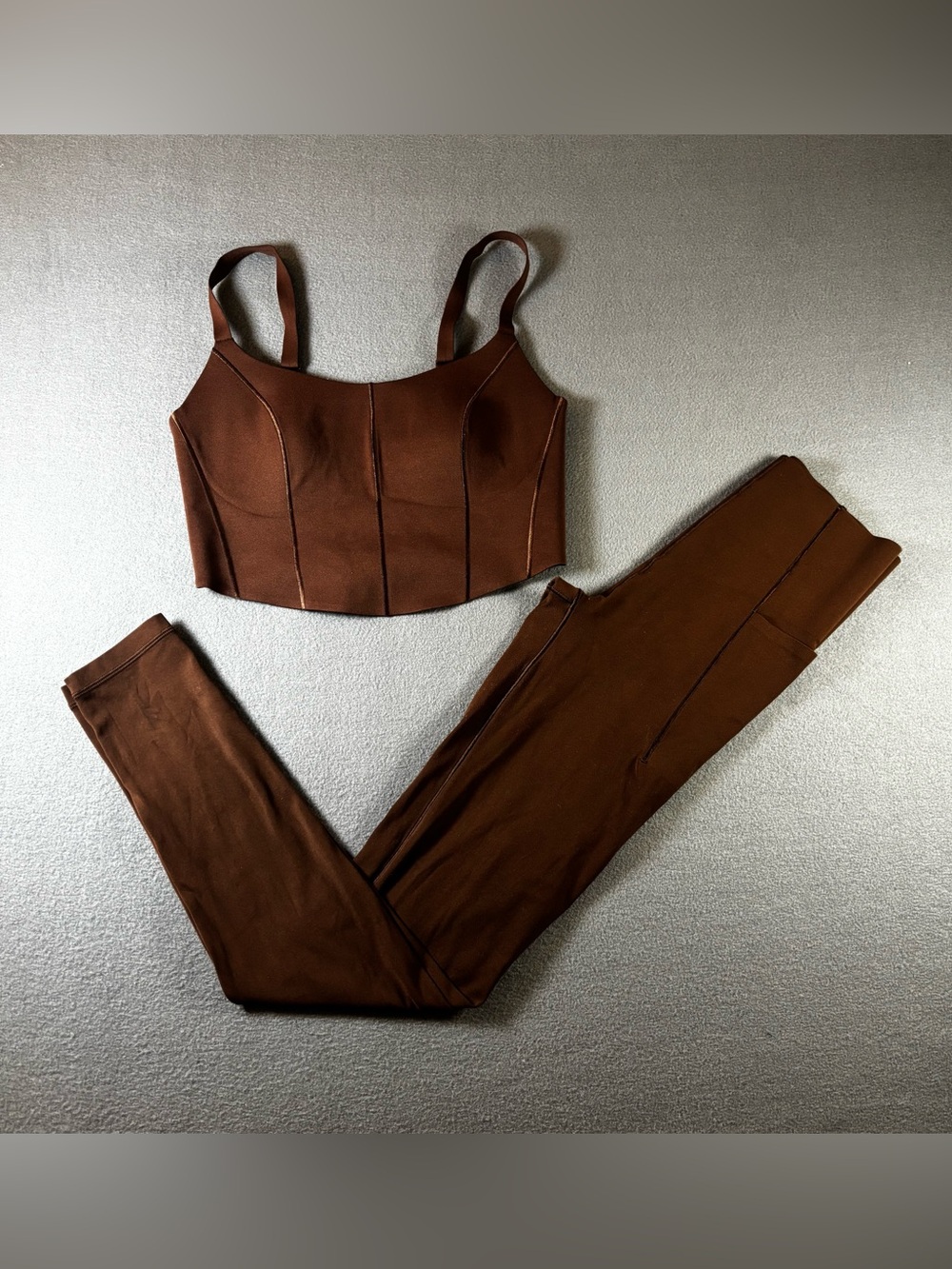 OFFLINE by Aerie brown corset top size Small and leggings size XS set